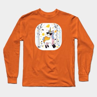 A fancy unicorn ready for the fall Long Sleeve T-Shirt